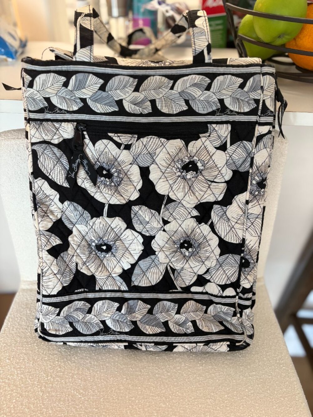 Vera Bradley Camellia Laptop Travel Tote CarryOn Work Shoulder Bag